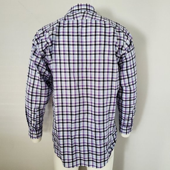 Nordstrom Button-Down Traditional Fit Size 16.5 35 - Picture 3 of 6